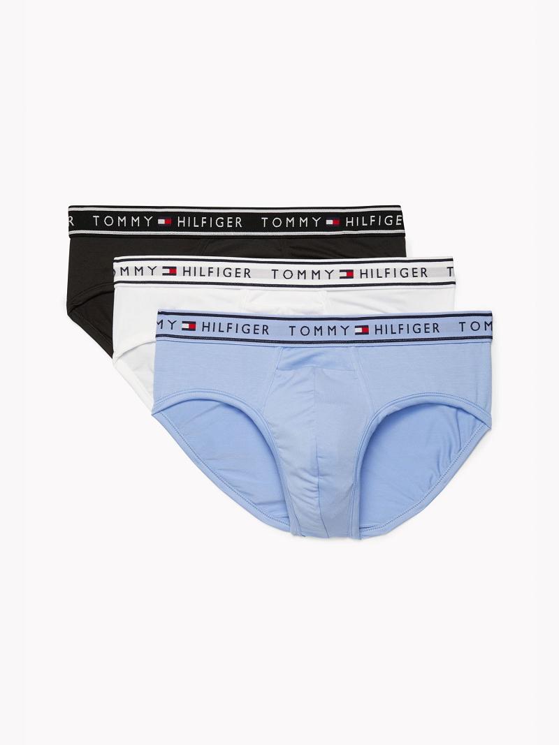 Férfi Tommy Hilfiger Flx evolve stretch brief 3pk Briefs Fekete | HU 1335OKI